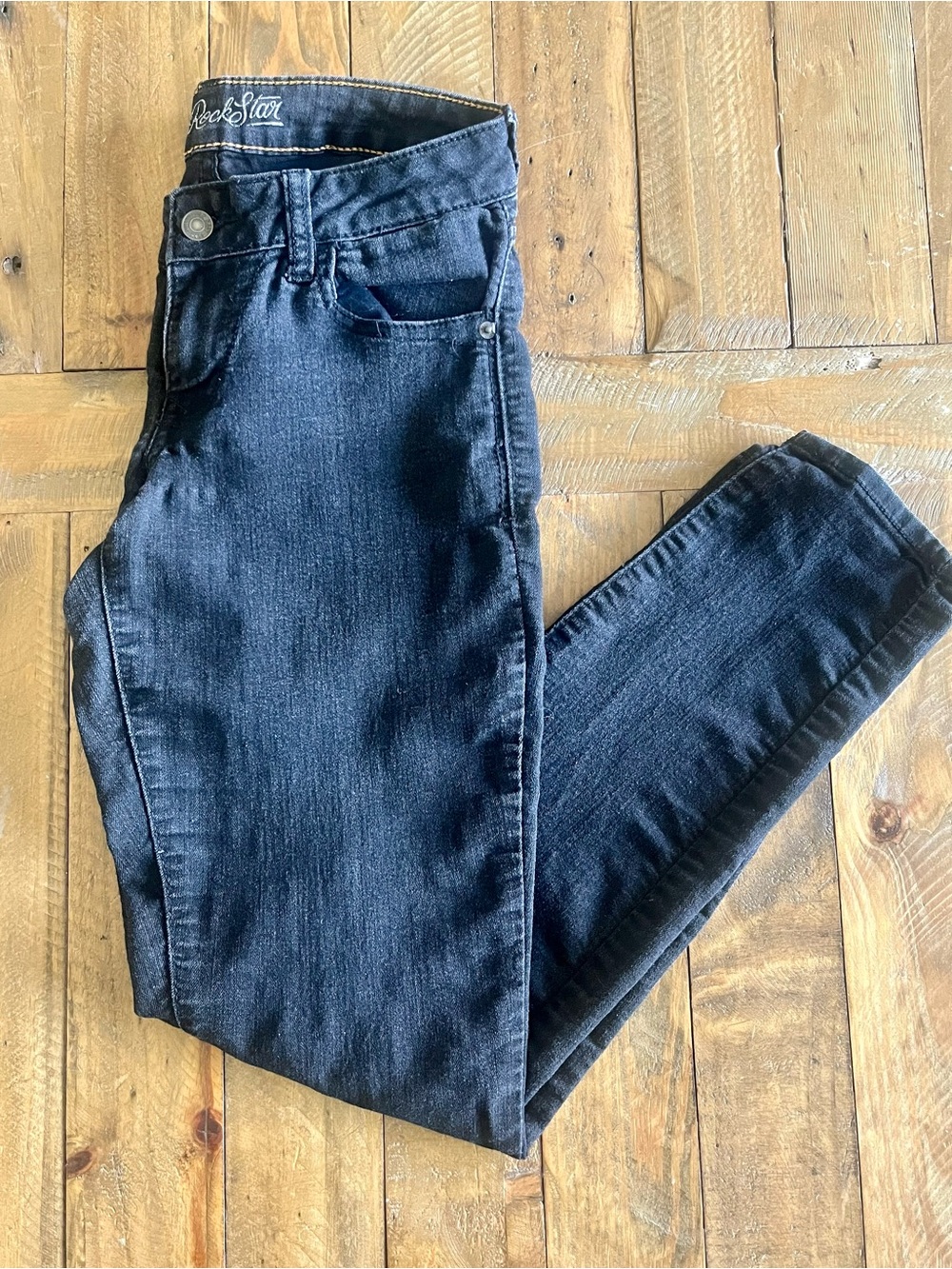 Old Navy Rock Star Women's Capsule Wardrobe Skinny Jeans - Black US 6